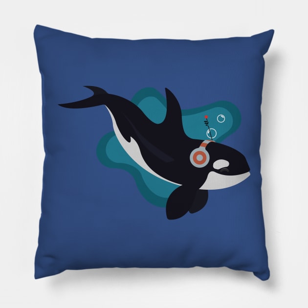Orca Opera Pillow by Bluefooted