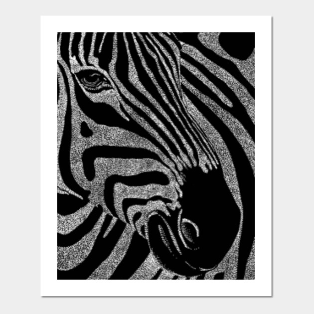 Zebra White Dots On Black Zebra Posters And Art Prints