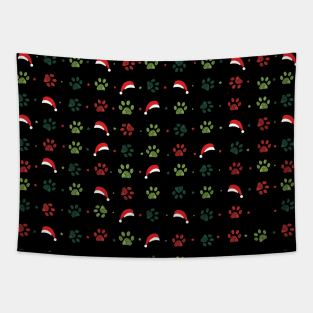 green red paw Tapestry