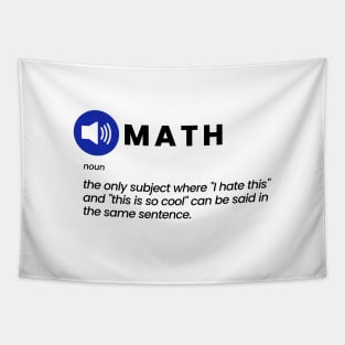 Math: The Love-Hate Relationship Tapestry