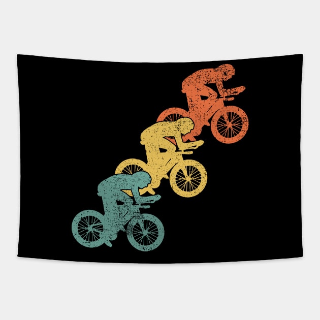 Cycling Cyclist Bicycle Tapestry by KAWAIITEE