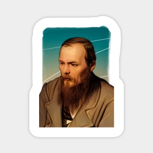 Russian novelist Fyodor Dostoevsky illustration Magnet