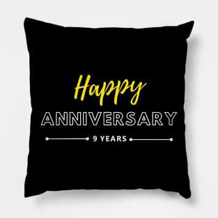 Happy Anniversary | 9 Year Pillow