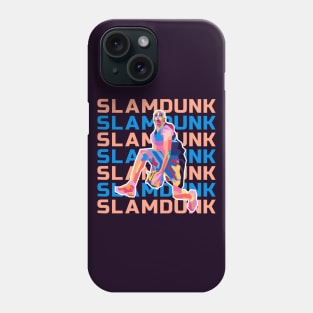 Slam dunk basketball in WPAP Phone Case