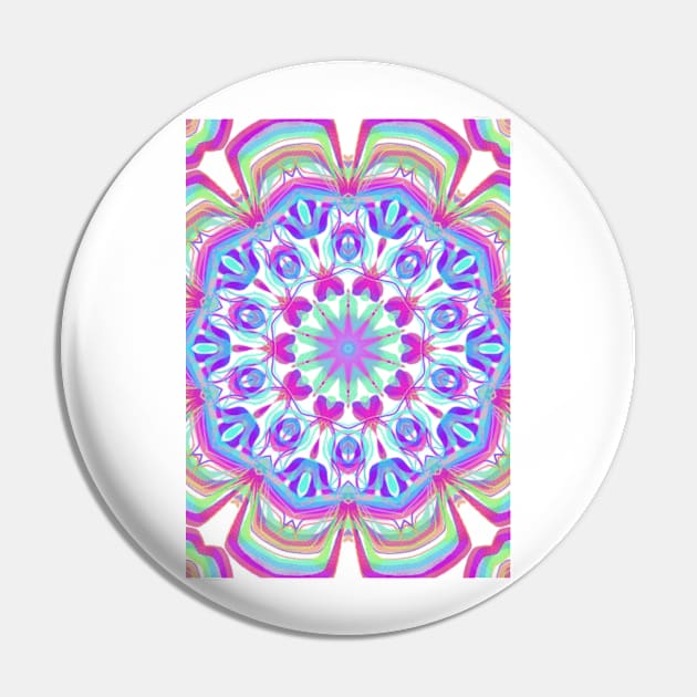 Aztec Mandala Pin by indusdreaming