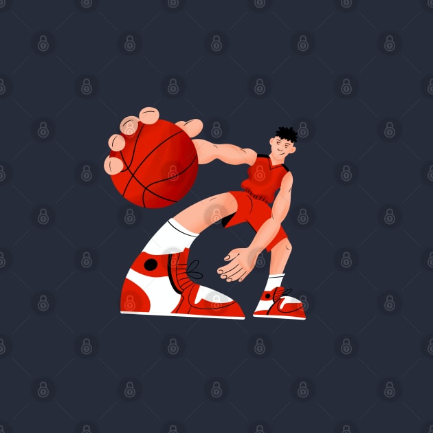 Basketball cool punk vintage sport art by eternalshadeart