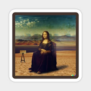 Mona Lisa Full Size Painting V2 Magnet