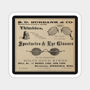 Vintage spectacles advertisement Magnet