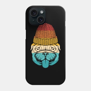 Dog Retro Pug Hat Phone Case