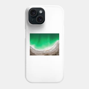 Emerald lake top view Phone Case