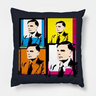 ALAN TURING - Enigma code-breaker, mathematician, computer scientist, logician, cryptanalyst, philosopher, and theoretical biologist Pillow