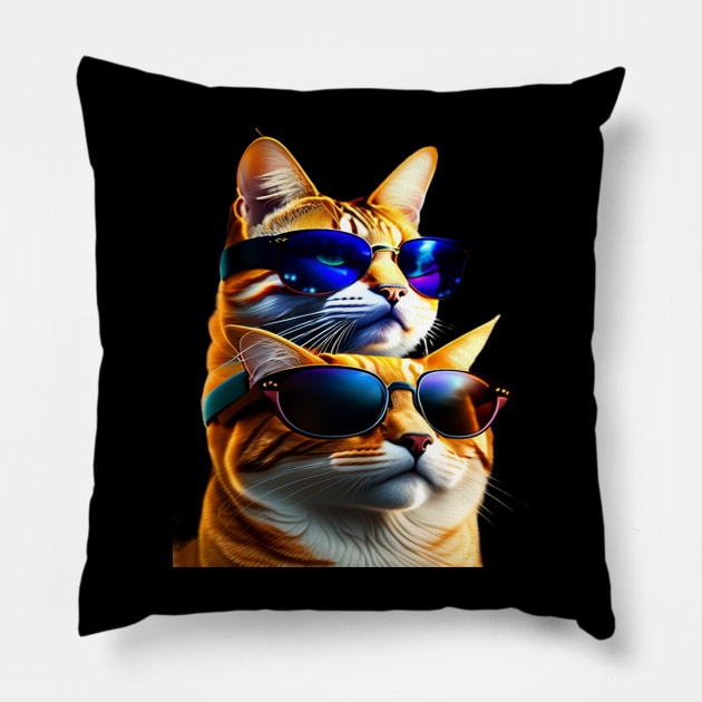 cat miaw Pillow by ogami