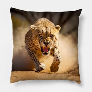 Cheetah Animal Nature Majestic Wild Pillow