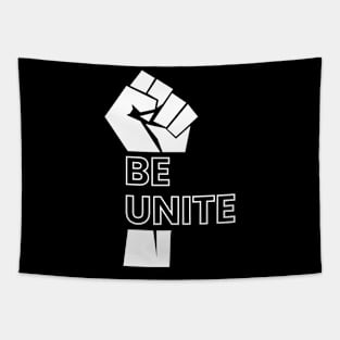 Be unite motivational typography design Tapestry