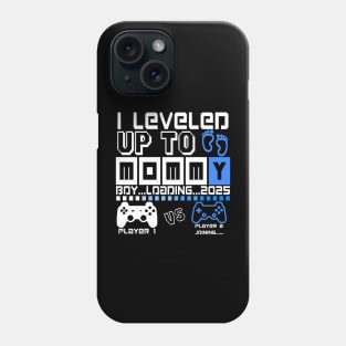 I Leveled Up To Mommy. Boy Loading 2025. Soon To Be Mom. Baby boy Phone Case