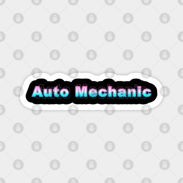 Auto Mechanic Magnet by Sanzida Design