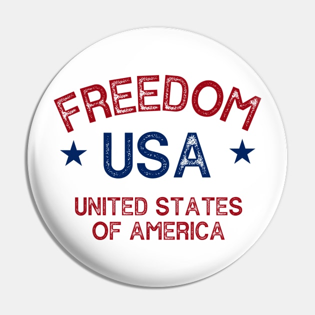 USA Freedom Tee Pin by Holy One Designs