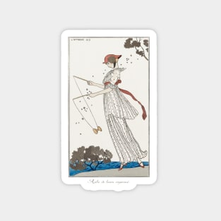 Robe de Linon Imprimé Fashion Illustration by George Barbier Magnet