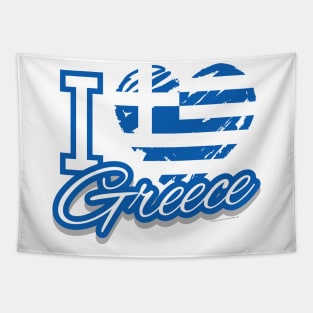 I Love Greece Tapestry