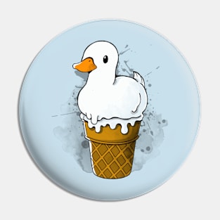 Duck Ice Cream Pin