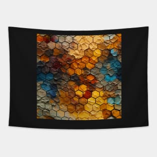 Abstract Honeycomb Tapestry