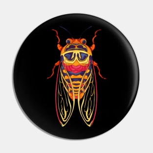 Cicada Fest 2024 Broods XIX XIII Cicada Entomology Lover Pin