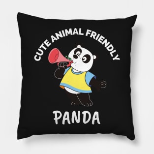 Cute Animal Friendly Panda - Gift Ideas For Animal and Panda Lovers - Gift For Boys, Girls, Dad, Mom, Friend, Panda lovers - Panda Lover Funny Pillow