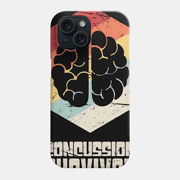 Retro - Get Well Gift Cracked Skull Concussion Phone Case by MeatMan