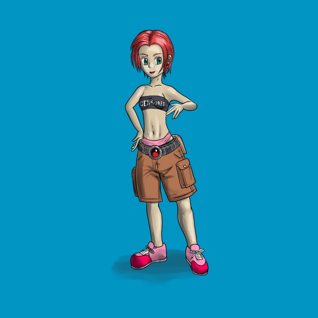 Cargo shorts girl by BlademanUnitPi