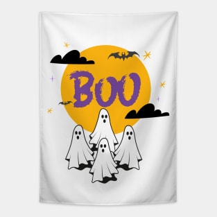 Halloween  Spooky Ghosts Trick or Treat Tapestry