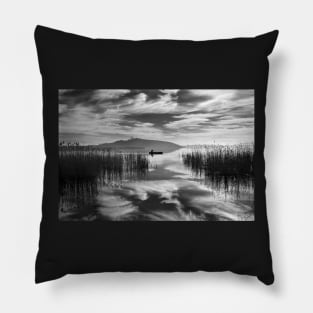 Fisherman between two skies Pillow