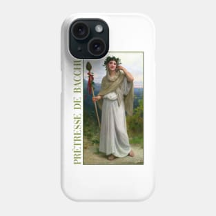 Priestess of Dionysus by Bouguereau Phone Case