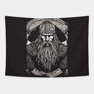 Norseman Glory Viking Beard Helmet Warrior Grey Tapestry