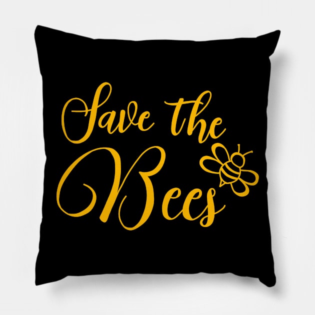 Save the Bees Pillow by valentinahramov