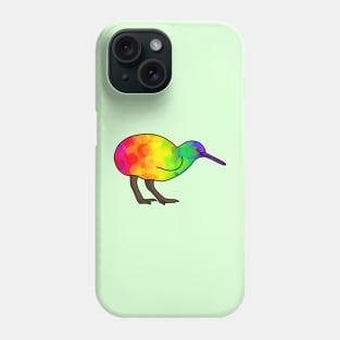 A little, rainbow Kiwi Phone Case