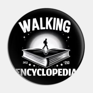 Walking Encyclopedia Pin