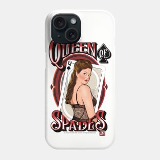 Pinup Queen of Spades Phone Case