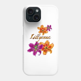 Top 10 best personalised gifts 2022  - Lillyanna ,personalised,personalized custom name with painted lilies Phone Case