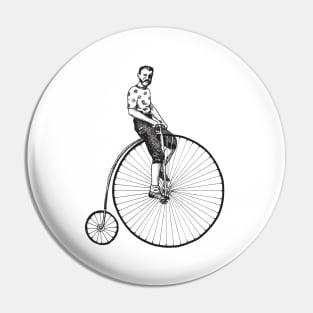 Penny-Farthing King of the Mountain Pin