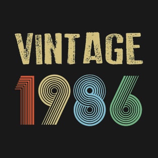 Vintage 1986 Birthday T-Shirt