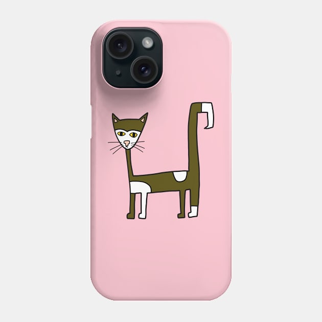 funny cat Phone Case by ThomaeArt