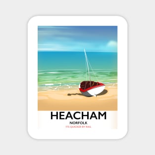 Heacham Norfolk travel poster Magnet