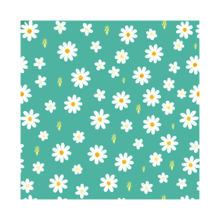 Daisy Flower, Flower Pattern T-Shirt