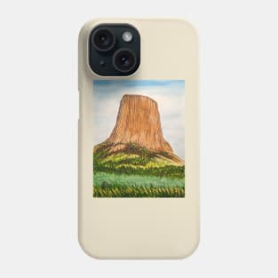 Devils Tower monument Phone Case