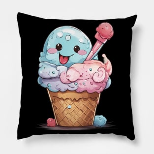 Ice Cream Emoji Pillow