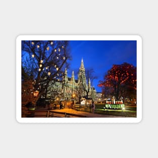 Christmas postcard from Vienna Magnet