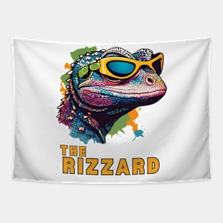 Lizard The Rizzard with Rizz Tapestry