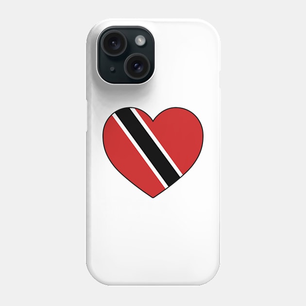 Heart - Trinidad and Tobago Phone Case by Tridaak