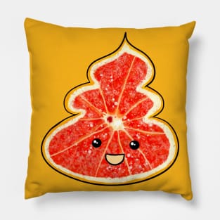 Cute Grapefruit Poop Pillow