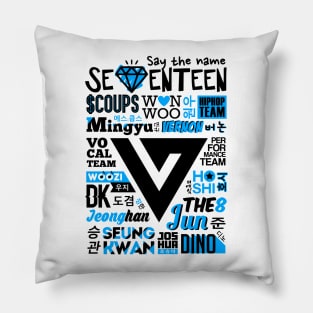 SEVENTEEN Collage Pillow